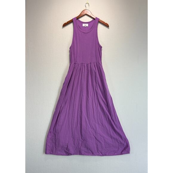 XIRENA Women's Flynn Sleeveless Racerback Midi Dress Purple Lilac Stretch Size M - Picture 4 of 12